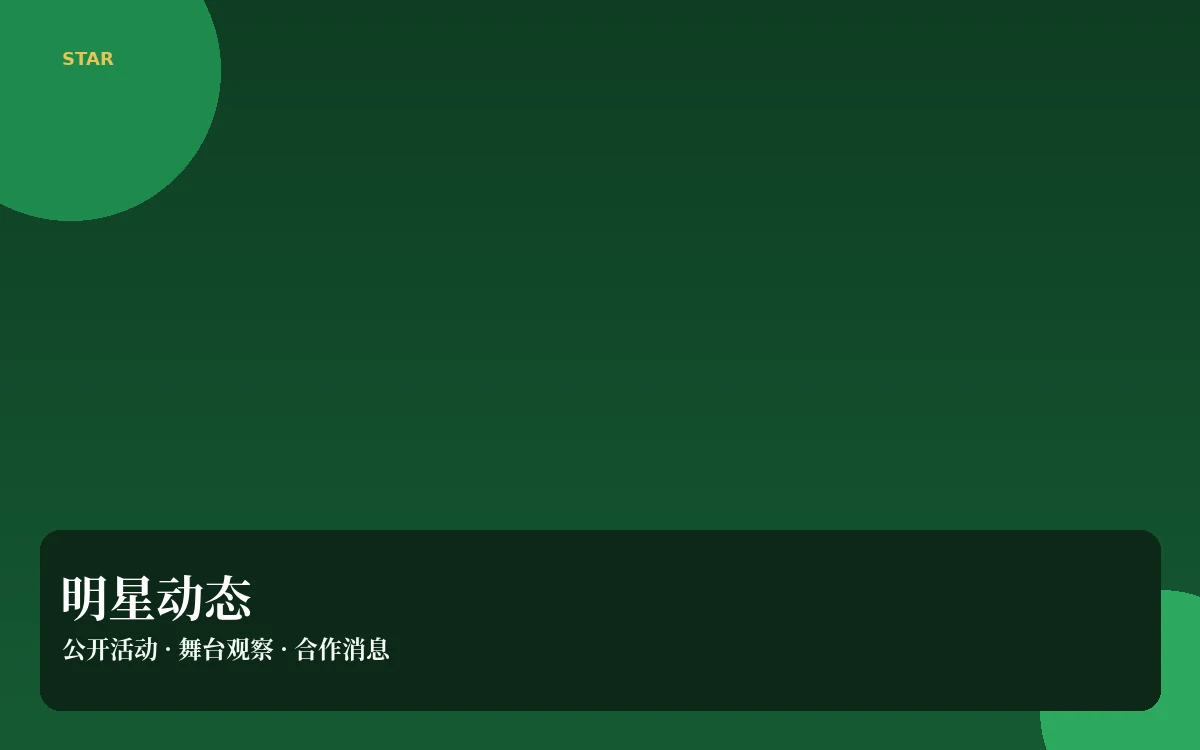 明星动态内容导览
